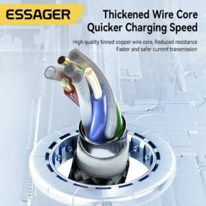 Кабель ESSAGER 3 in 1, Lightning, Type-С, Micro-USB