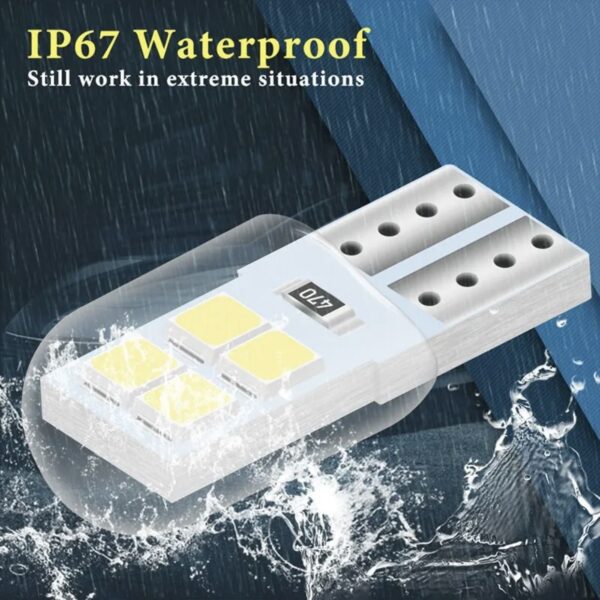 світлодіод Т10(W5W)8smd 3030 CANBUS (обманка) 12v IP67 Waterproof