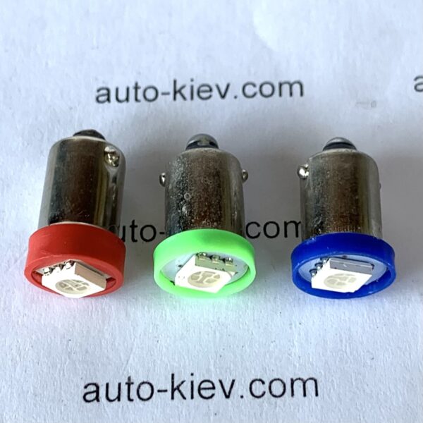 T4W (BA9s) світлодіод 1smd 5050 12v Колір - білий, червоний, зелений, синій