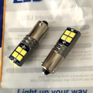 Світлодіод T8.5 (H6W) BAX9S 6000K 10smd 3030 canbus 12v (білий) 1 шт
