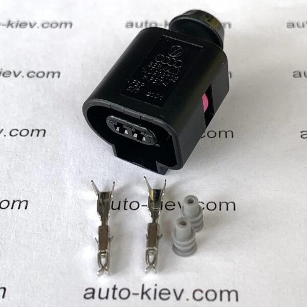 AUDI VW 1J0973702 роз'єм 2 pin 1.5 mm GERMANY оригінал (без дроту)