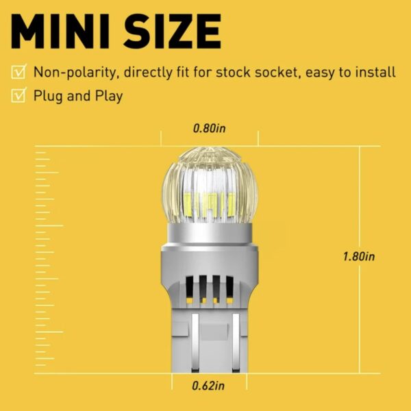 Світлодіод W21/5W AUXITO LED 7443 супер яскравий 2 шт