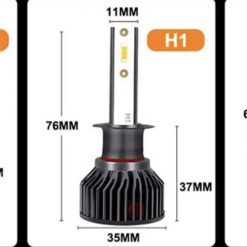 Комплект LED ламп Dualvision Turbo H1 CANbus 6000K 30000Lm 50W 12v
