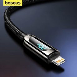 Кабель Baseus 20 Вт PD швидкого заряджання для iPhone 14 13 12 Pro Max XR цифровий дисплей CATLSK-01