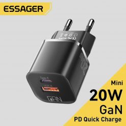 Зарядний пристрій Essager 20W GaN PD USB-C+USB-A модель ES-CD31