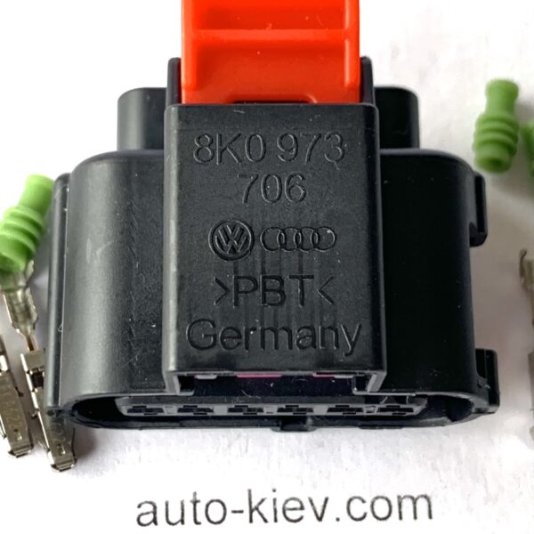 AUDI VW 8K0973706 роз’єм 6 pin 1.5 mm Germany оригінал (без дроту)