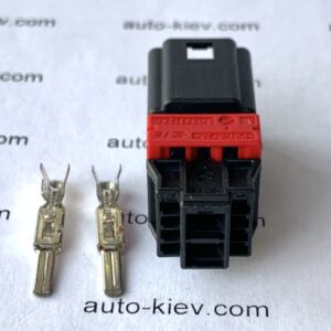 AUDI VW TE 0-1563126-1 роз’єм 2 pin 2.8 mm провід 2.5 mm² (без дроту)