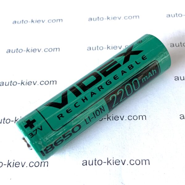 Акумулятор Videx Li-ion 18650 (без захисту) 2200mAh 1шт