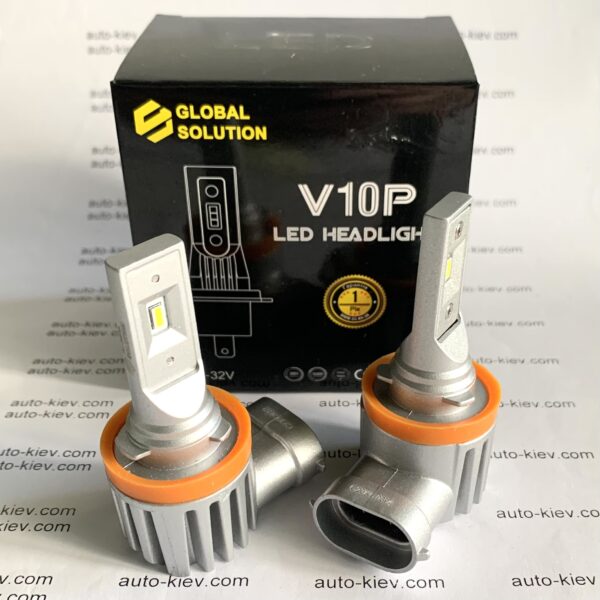 H8 H9 H11 led лампи GLOBAL SOLUTION V10PHL 6000K 4000Lm 30W 9-32v 2 шт