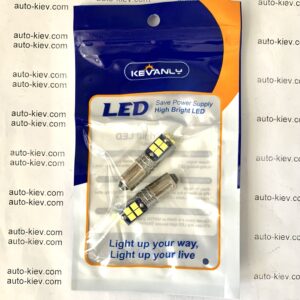 Alternative view of Світлодіод T8.5 (H5W, H10W, H20W) BA9S 6000K 10smd 3030 canbus 12v (білий) 1 шт