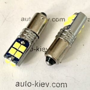 Світлодіод T8.5 (H5W, H10W, H20W) BA9S 6000K 10smd 3030 canbus 12v (білий) 1 шт