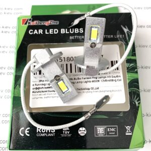 H3 LED лампи KaiDengZhe 3570SMD 6000K 12000Lm 32W 9-18v 2шт