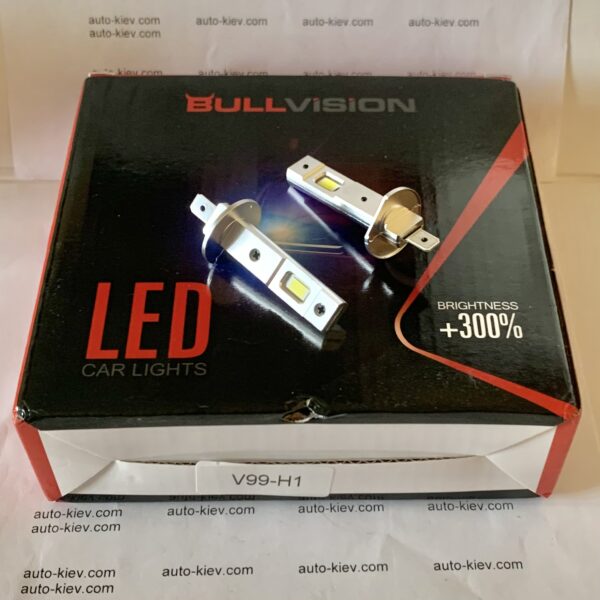 H1 led лампи BULLVISION 6500K 7585(CSP) 20000Lm 60W 9-36v CANBUS 2 шт