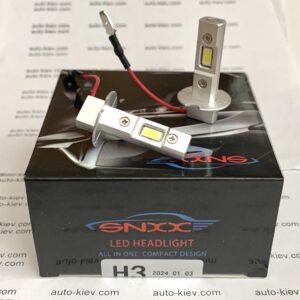 H3 led лампи SNXX 7035(CSP) 6000K білий 12000Lm 30W 9-18v 2 шт