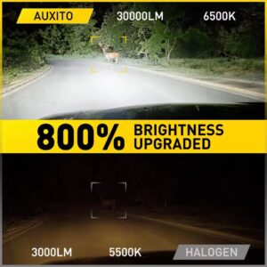 H15 Led лампи AUXITO 6500K 30000Lm 60w/50w/15w 9-30v 2 шт