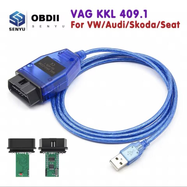 VAG KKL 409.1 OBD2 автомобільний інтерфейсний діагностичний кабель для VW/Audi/Skoda/Seat