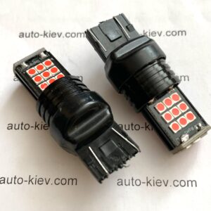 Світлодіод W21/5W(W3*16d) T20(7443) 24smd 3030 червоний 1 шт