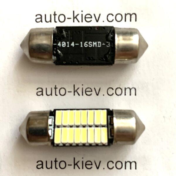 LED C5W (Festoon 10x31) 16smd 4014 SV8.5 12v 120Lm