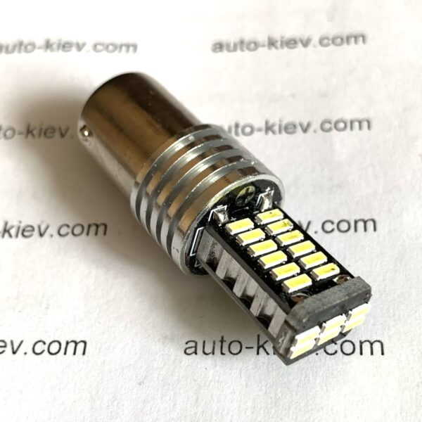 світлодіод T25 30smd 4014 canbus драйвер 800Lm BA15s 12v