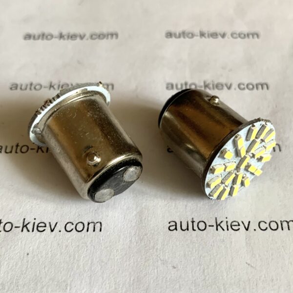 світлодіод T25 22smd 3014 600Lm BAY15D 12v 1 шт