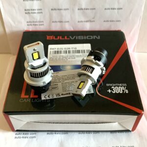 D2S/R led лампи Dualvision 9570(CSP) 6000K 30000Lm 120W 12v CANBUS 2 шт (1 трубка охолодження, корпус алюминий