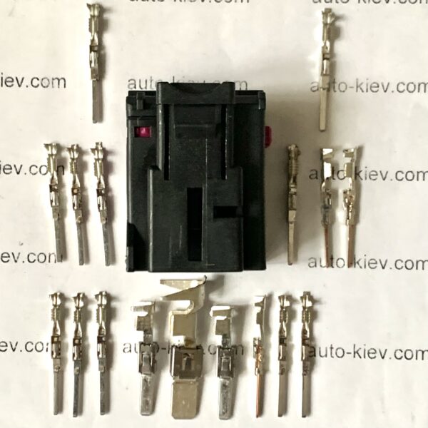 VW AG 4F0972575 (B,C,E,D,F) роз’єм 17 pin “папа” FCI AUSTRIA оригінал нове (без дроту) - Зображення 2
