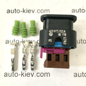 AUDI VW 4F0973703A роз’єм 3 pin 1.2 mm оригінал (без дроту) нове