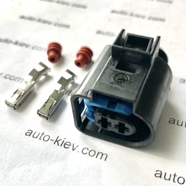 AUDI VW 4D0971992A CODE B роз’єм 2 pin 2.8 mm GERMANY оригінал нове (без дроту)