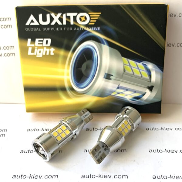 Світлодіод AUXITO Т15(W16W) 18smd 3030 6500K драйвер canbus 4000lm 12v