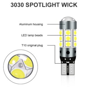 світлодіод Т10(W5W) 27smd 3030 драйвер, CANBUS (обманка) 550Lm 12v