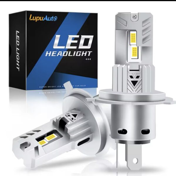 H4 led лампи LupuAuto 7035(CSP) 6000K Білий 20000Lm 80W 9-30v 2 шт