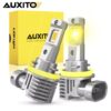 H8, H11 led лампи AUXITO M6 3000K (AMBER YELLOW) 7035(CSP) 16000Lm 50W 9-18v CANBUS (золотисто-жовтий) 2 шт