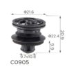 Кліпса кріплення обшивки дверей VW, AUDI ,SEAT, SKODA, PORSCHE, (3B0868243 15681) C0905, N1086