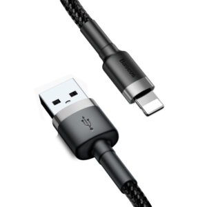 USB кабель Baseus Cafule for Ligtning 2,4A Black-grey CALKLF-BG1 3m