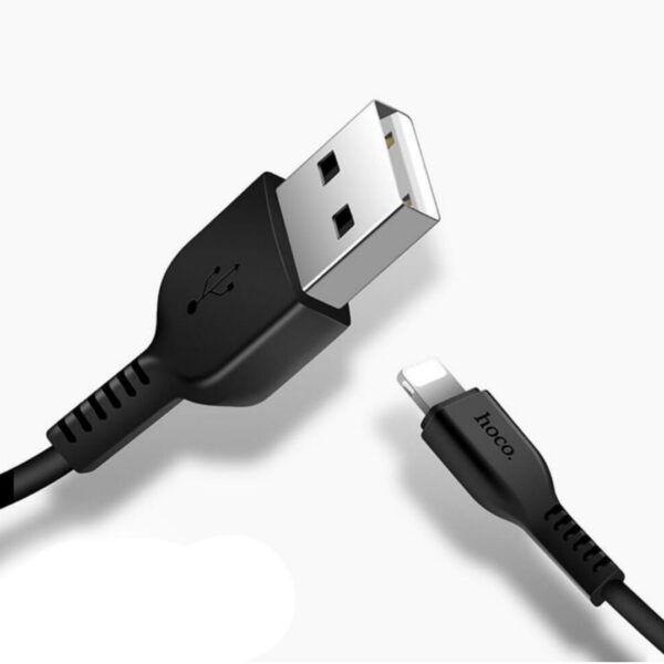 Кабель Hoco X20 Flash Сharging Lightning Cable black 3м