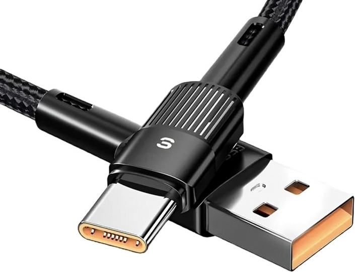 Кабель ESSAGER Star USB Type-C 7A 66W QC3.0 black 2м (EXCT-XCA01)