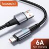 Кабель Toocki TQ-X02 USB-Type C PD 6A Black 1m (TXCT-YY01)