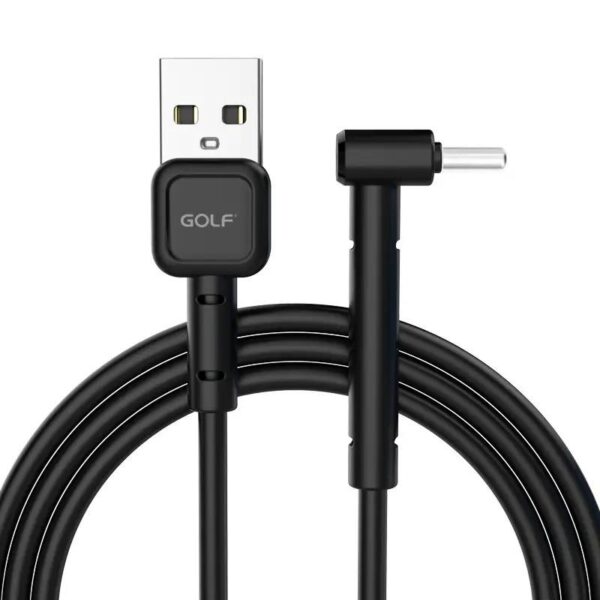 Кабель GOLF GC-69 USB2.0/Type-C L 3A Black 1m