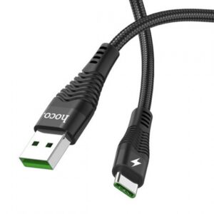 Кабель HOCO U53 Flash charging data cable for Type-C 5A Black 1m