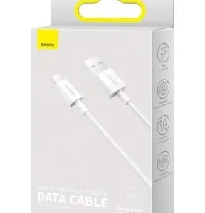 USB Кабель Baseus Mini micro USB Cable White 4A 2m (CAMSW-E02)
