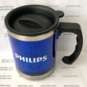 Термокружка PHILIPS з нержавіючої сталі та пластику з ручкою та кришкою