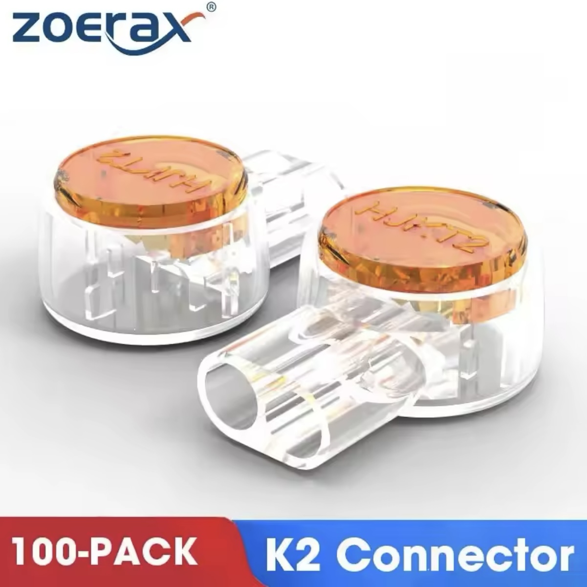 Роз'єм ZoeRax K2 для зрощування проводів RJ45, RJ11, проводка Ethernet 1шт.