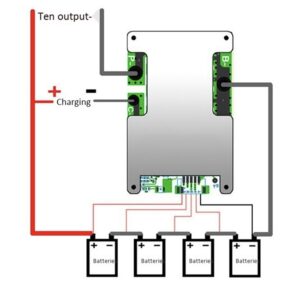 BMS 4S 12V 100A LiFePO4 Захисна плата з балансом потужності батареї