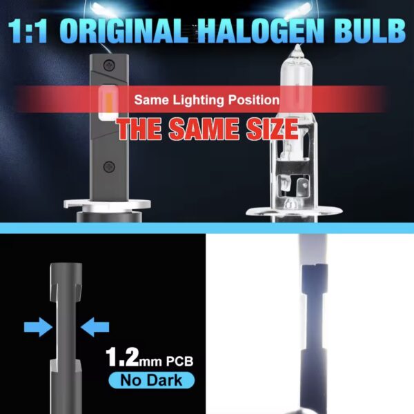 H1 LED лампи XSTORM 6500K 20000Lm 50W 12v 2шт
