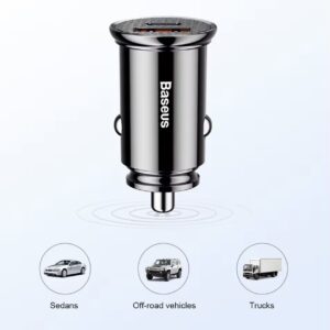 Автомобільний зарядний пристрій Baseus PD 3.0/2.0 30W/5A 12-24v модель BS-C16C1-X