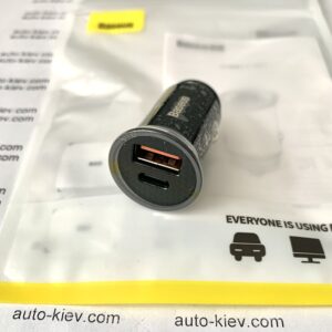 Автомобільний зарядний пристрій Baseus PD 3.0/2.0 30W/5A 12-24v модель BS-C16C1-X