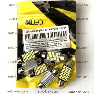 LED C5W AILEO (Festoon 13×36) 27smd 3014 SV8.5 12v 270Lm CANBUS (обманка)1 шт