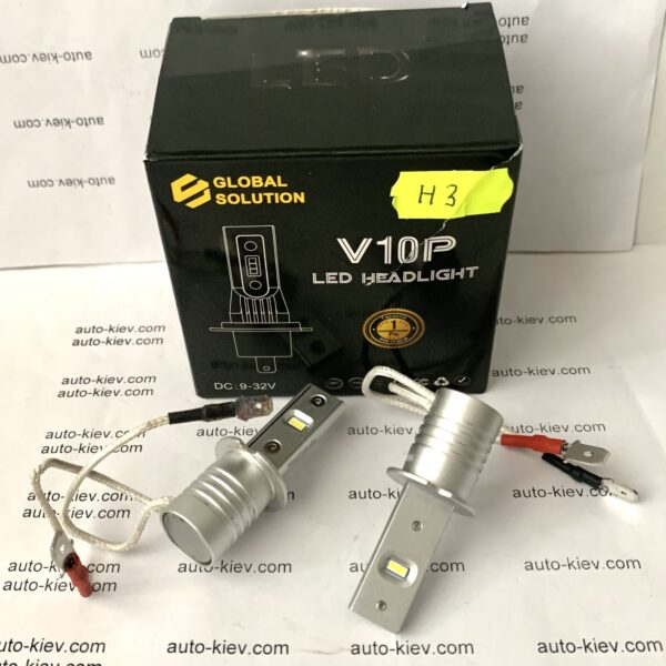 H3 led лампи GLOBAL SOLUTION 6500K 8000Lm 36W 9-32v 2 шт