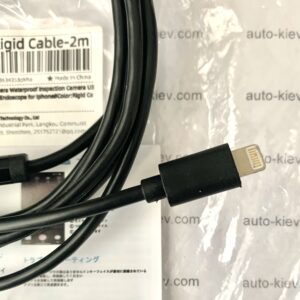 Ендоскоп для IOS Iphone діаметром 8 мм 2.0-мегапиксельная камера IP68, водонепроницаемый жесткий провод, з підсвічуванням 2 m