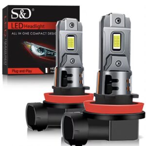 H11 led ламп S&D V25 3570(CSP) 6500K 30000Lm 120W 12-18v Canbus 2шт.